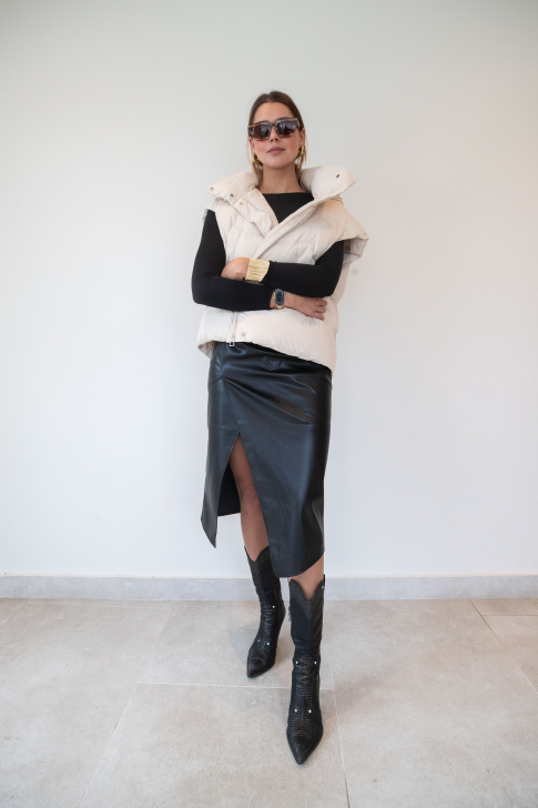 Chaleco pluma sintética