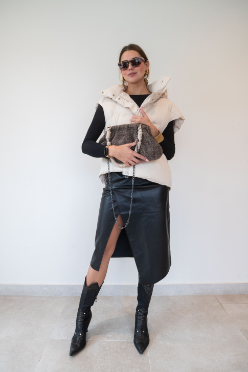 Chaleco pluma sintética