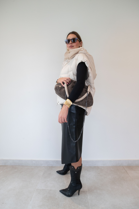 Chaleco pluma sintética