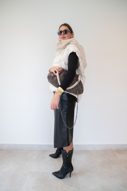 Chaleco pluma sintética