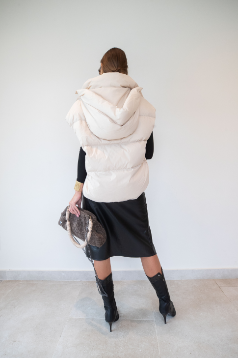 Chaleco pluma sintética