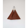 Bolso triangular serraje