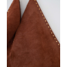Bolso triangular serraje