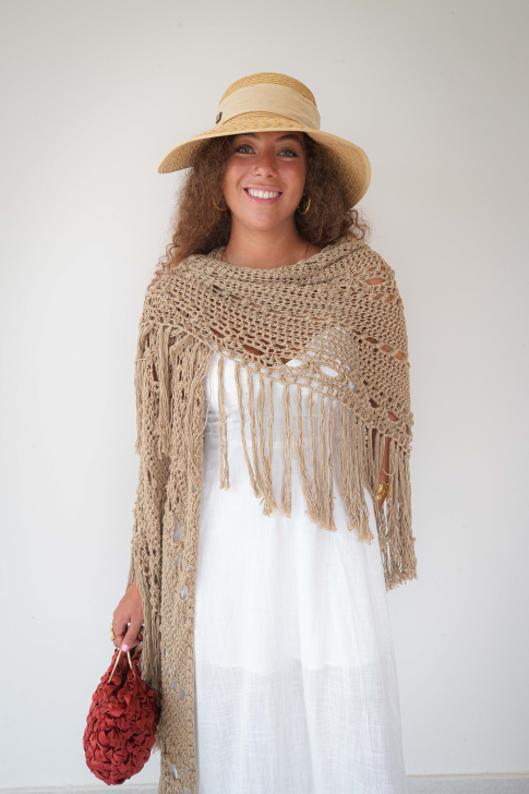 Carolé Brand | Chal de hilo de bambú