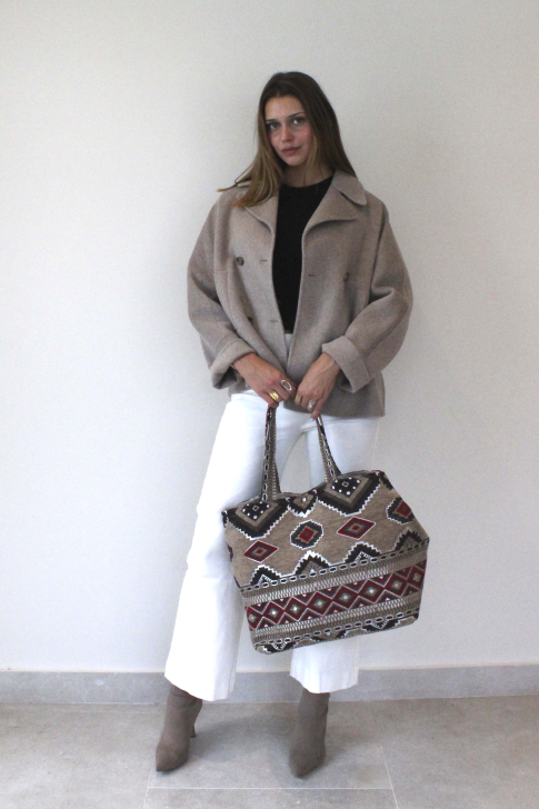 Chaqueta tipo Blazer cruzada oversize