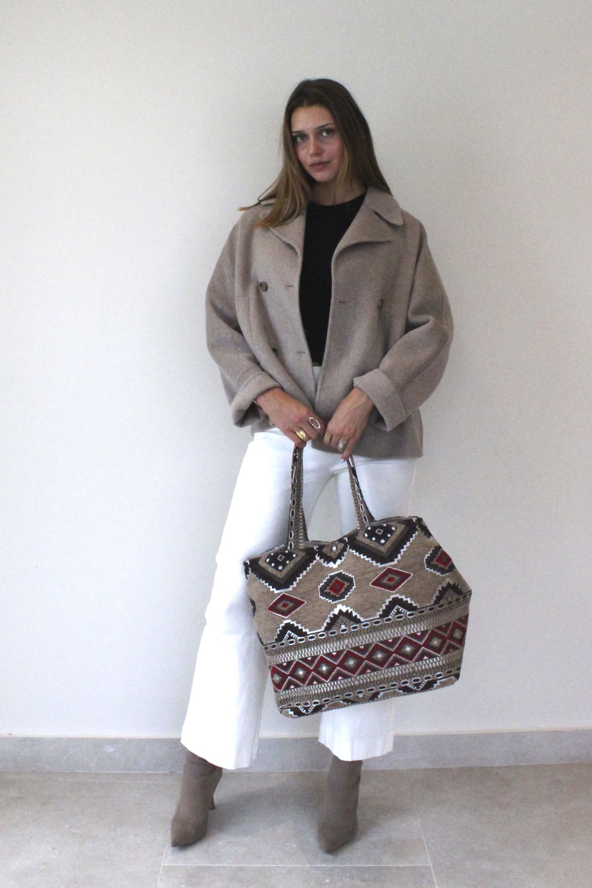 Chaqueta tipo Blazer cruzada oversize