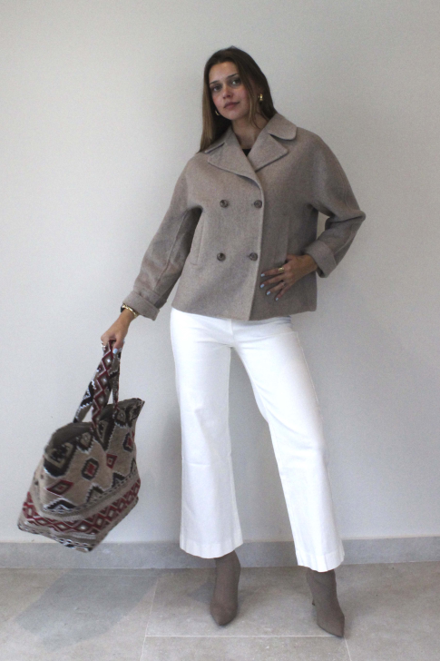 Chaqueta tipo Blazer cruzada oversize