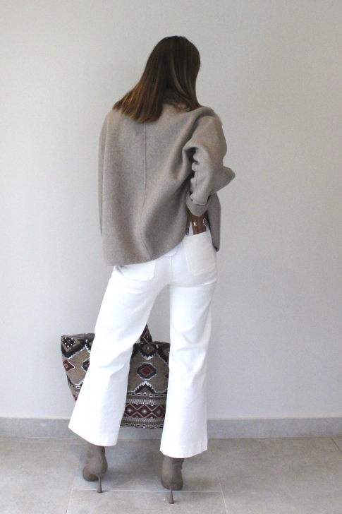 Chaqueta tipo Blazer cruzada oversize