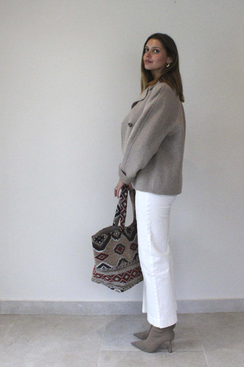 Chaqueta tipo Blazer cruzada oversize