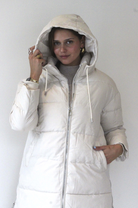 Chaqueta pluma sintética mujer