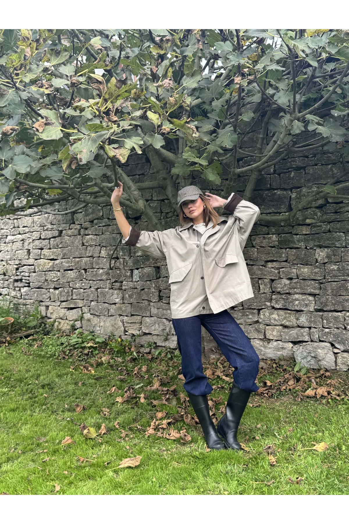 Chaqueta entretiempo cuello pana