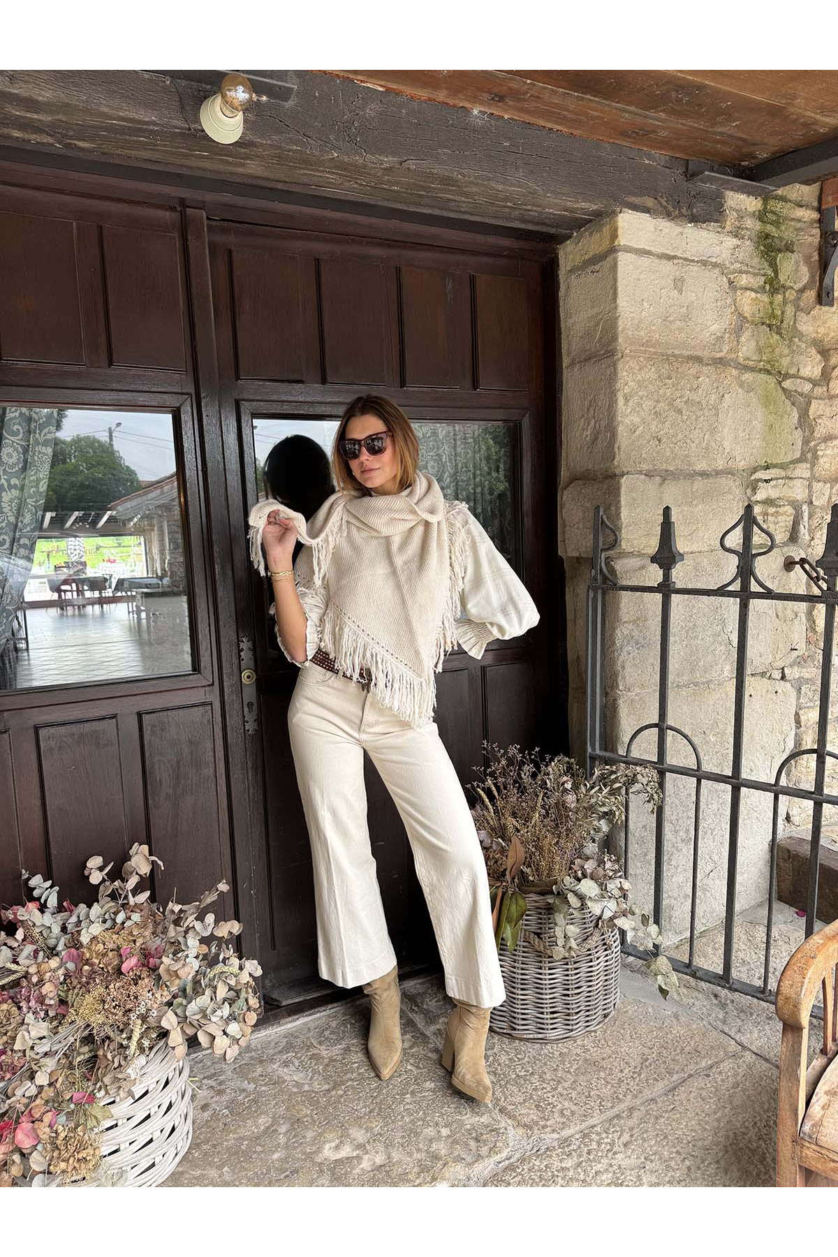 Carolé Brand | Chal de hilo de bambú