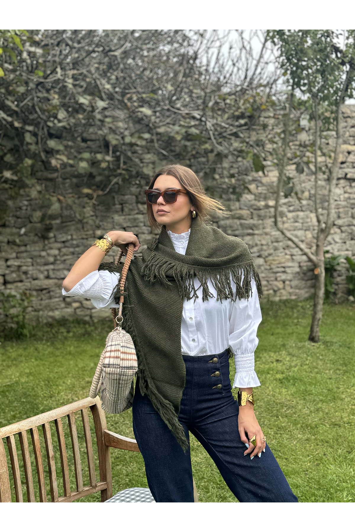 Carolé Brand | Chal de hilo de bambú