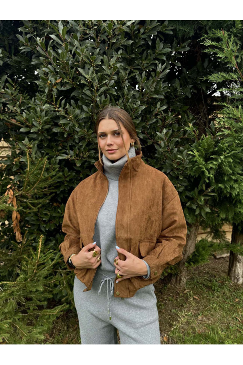 Chaqueta Bomber Ante ¨Vintage¨