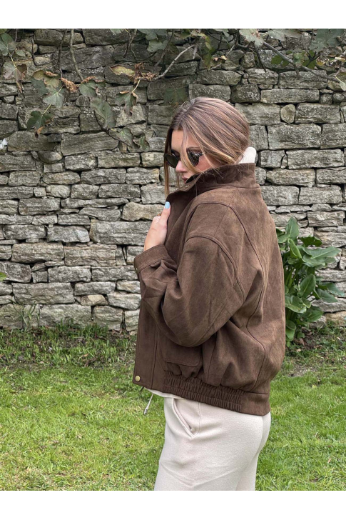 Chaqueta Bomber Ante ¨Vintage¨