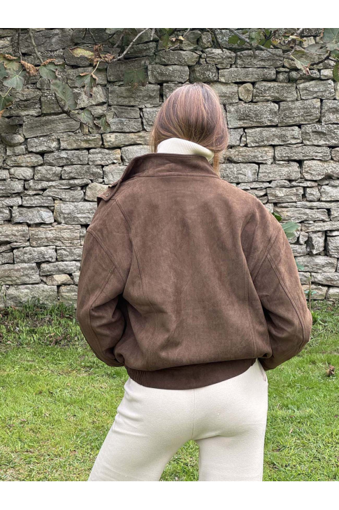 Chaqueta Bomber Ante ¨Vintage¨