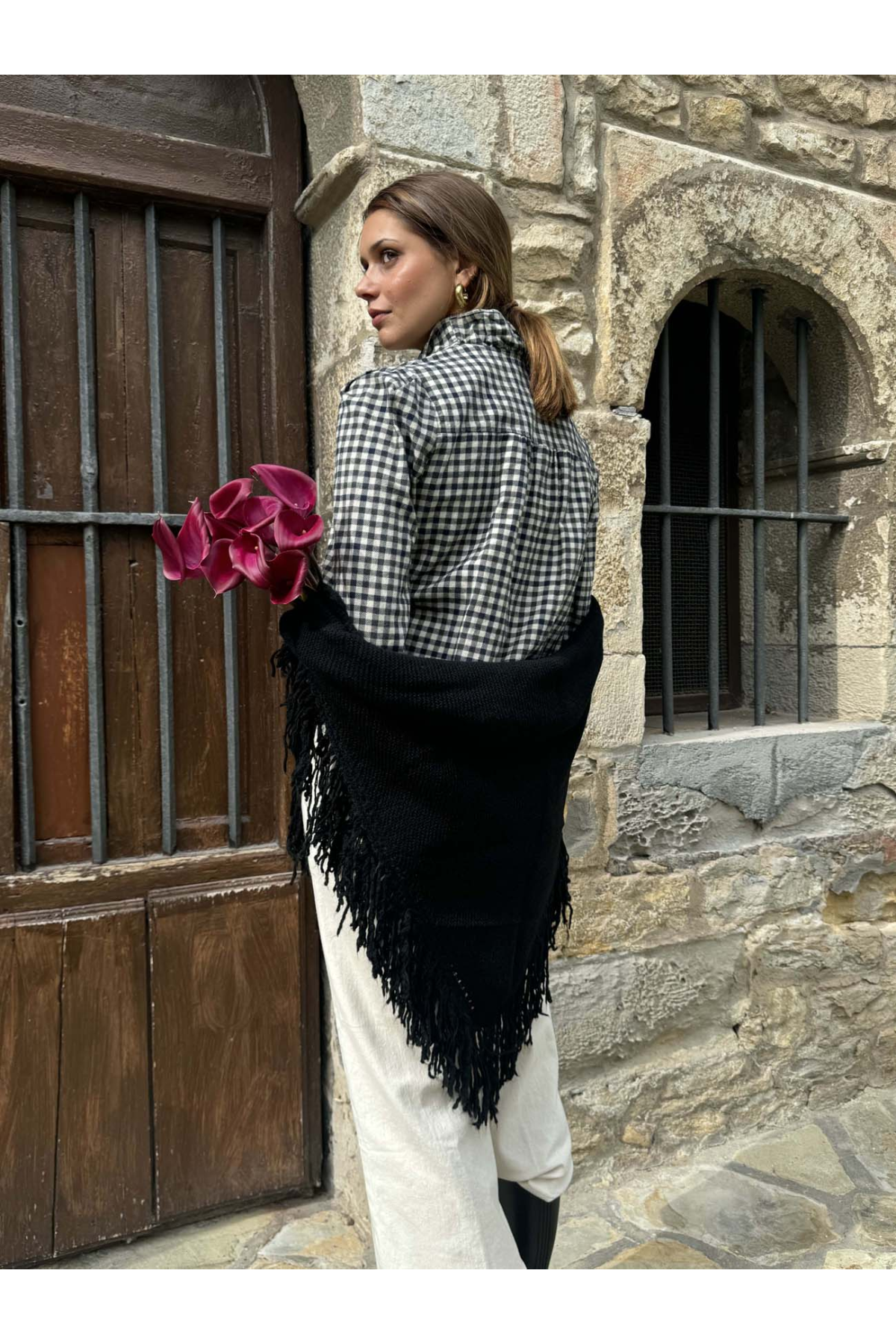 Carolé Brand | Chal de hilo de bambú