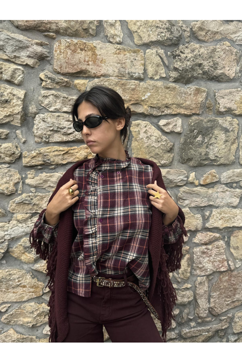 Camisa cuadros tipo franela