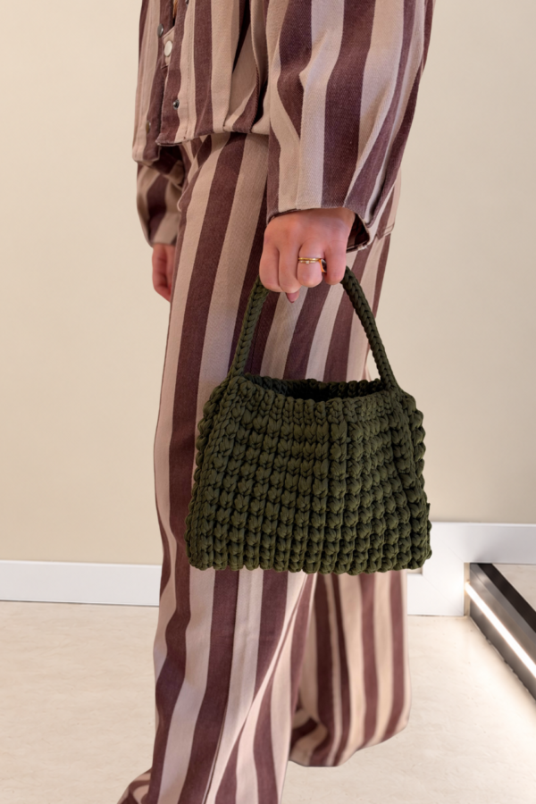 Bolso crochet verde
